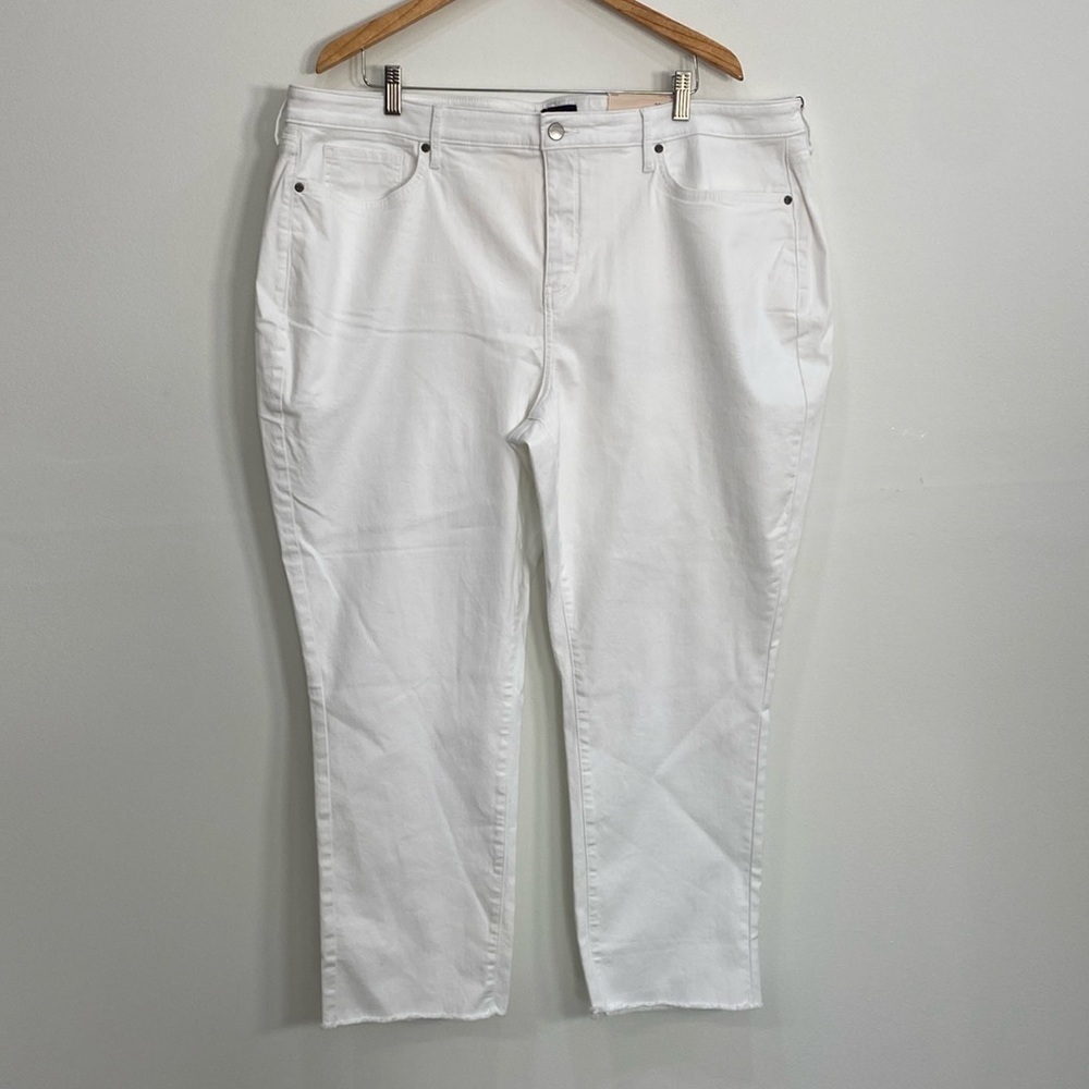 NYDJ Jean pants Lift Tuck‎ Technology Pants Sheri Slim Women's 22W  White